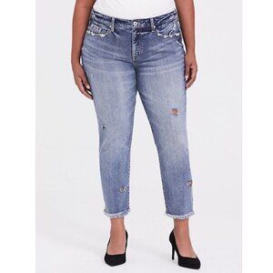 Torrid High Rise Straight Distressed Jeans Size 20 NWT